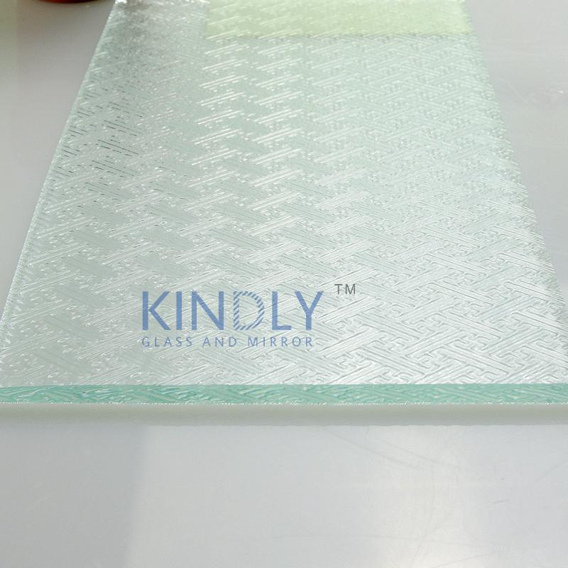 Clear wanji patterned glass